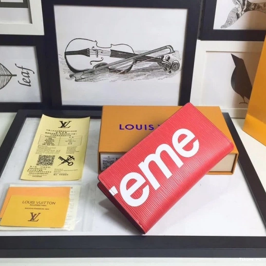 Affordable Louis Supreme Vuitton wallet 0726